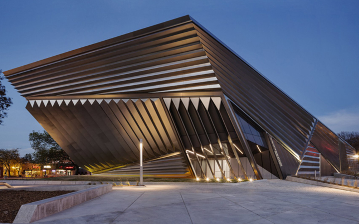 Eli & Edythe Broad Art Museum . Zaha Hadid Architects . Michigan State University . East Lansing.  USA