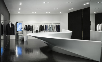 Neil Barrett . Shop in Shop . Zaha Hadid Architects . Seoul . Hong Kong